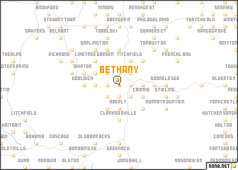 map of Bethany