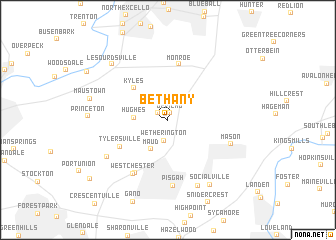 map of Bethany