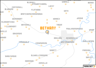 map of Bethany