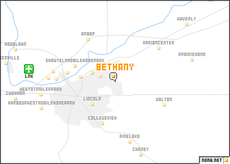 map of Bethany