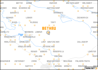 map of Bethau