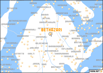 map of Bet Hazāri