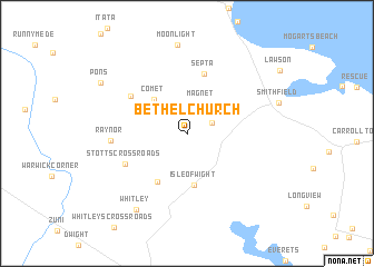 map of Bethel Church