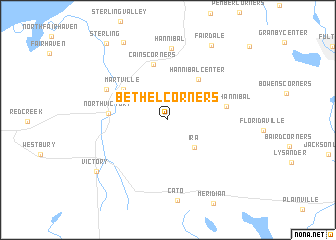map of Bethel Corners