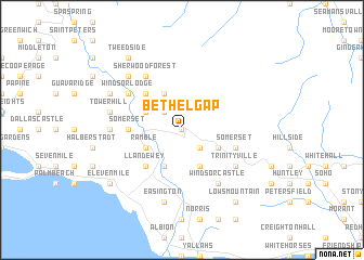 map of Bethel Gap