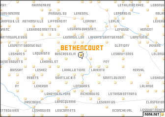 map of Béthencourt