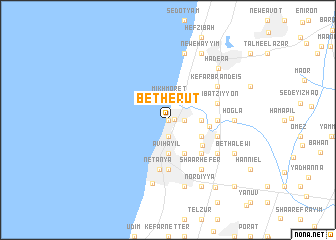 map of Bet H̱erut