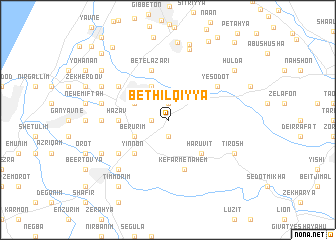 map of Bet H̱ilqiyya
