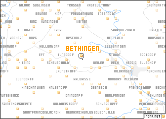 map of Bethingen