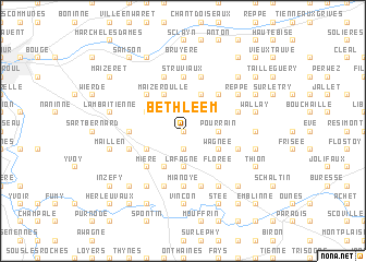 map of Bethléem