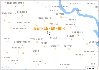 map of Bethlehem Fork