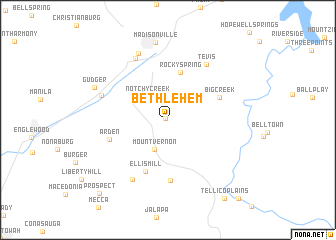 map of Bethlehem