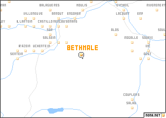 map of Bethmale