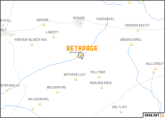 map of Bethpage