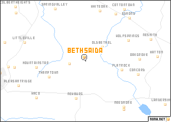 map of Bethsaida