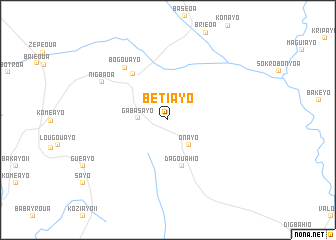 map of Bétiayo