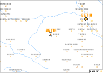 map of Bétia