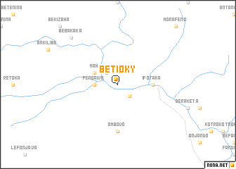 map of Betioky