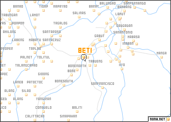 map of Beti