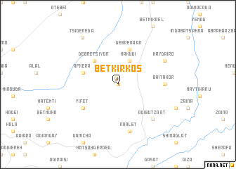 map of Bēt Kʼīrkʼos