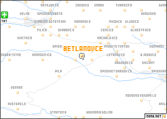 map of Betlanovce