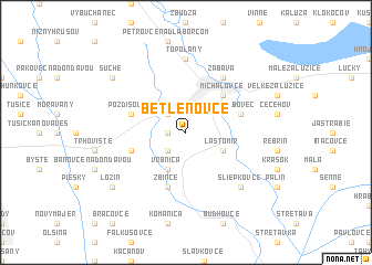 map of Betlenovce