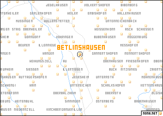 map of Betlinshausen