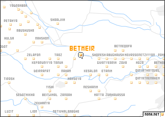 map of Bet Meʼir