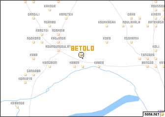 map of Bétolo