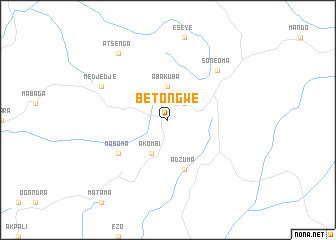 map of Betongwe