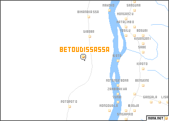 map of Bétou dʼ Issassa