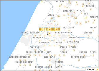 map of Bet Rabban