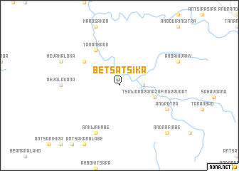 map of Betsatsika