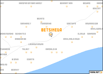 map of Betsimeda