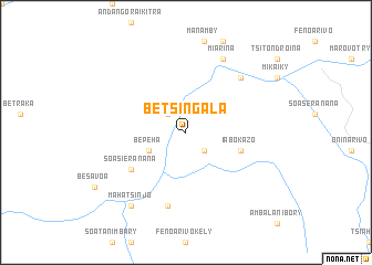 map of Betsingala