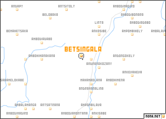 map of Betsingala