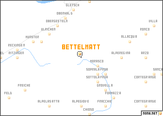 map of Bettelmatt