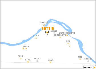 map of Bettie
