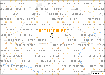 map of Bettincourt