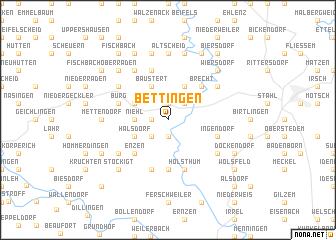 map of Bettingen