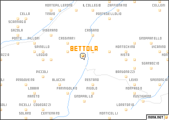 map of Bettola