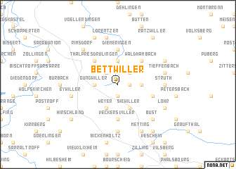 map of Bettwiller