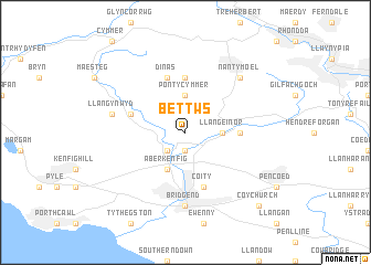 map of Bettws