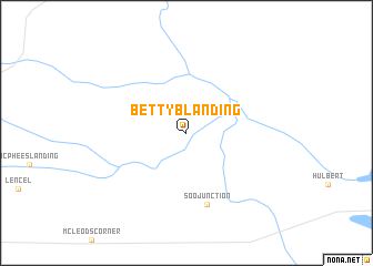 map of Betty B Landing