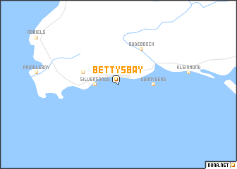 map of Bettyʼs Bay