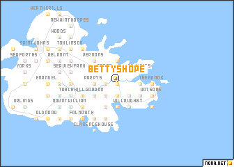 map of Bettyʼs Hope