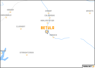 map of Betula