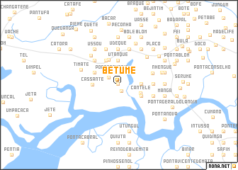 map of Betume