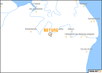 map of Betung