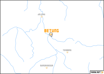 map of Betung